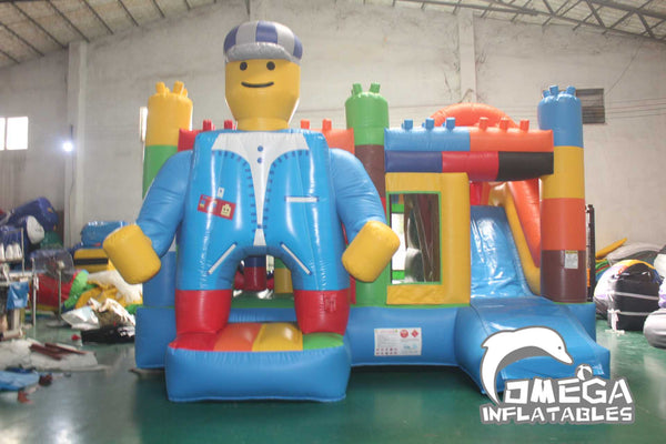 Lego Multiplay Inflatable Combo for Sale | Omega Inflatables Factory