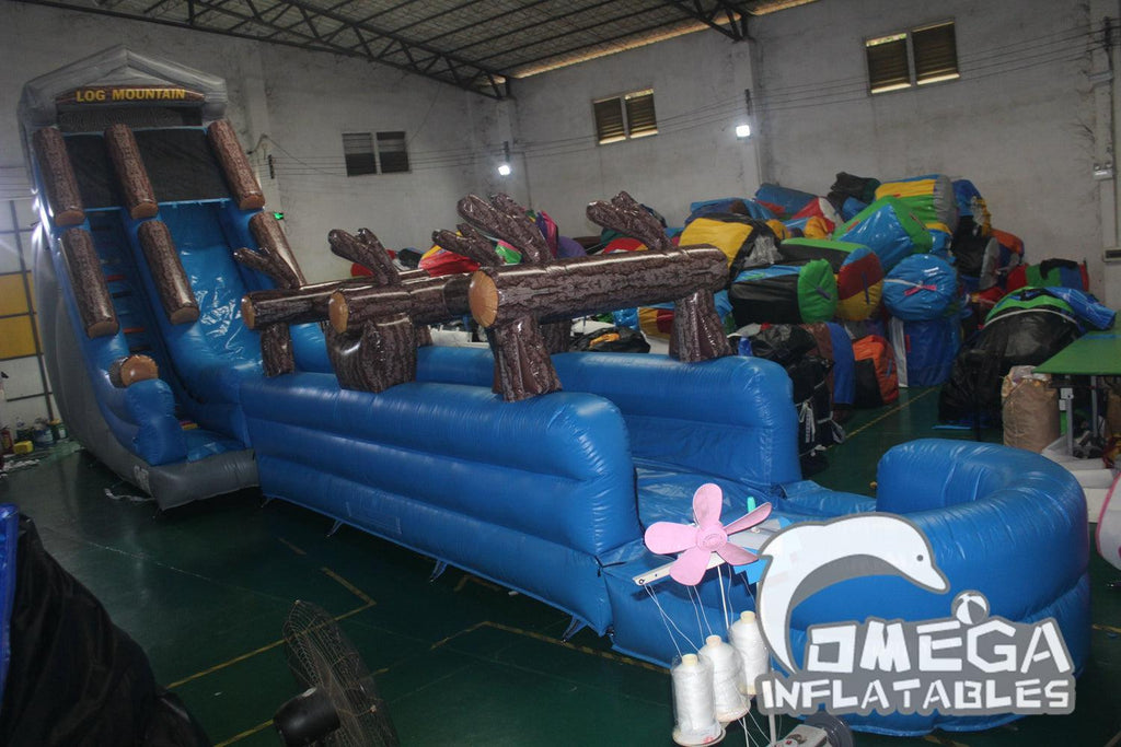 21FT Inflatable Log Mountain Water Slide for Sale - Omega Inflatables Factory