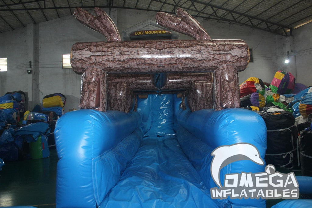 21FT Inflatable Log Mountain Water Slide for Sale - Omega Inflatables Factory