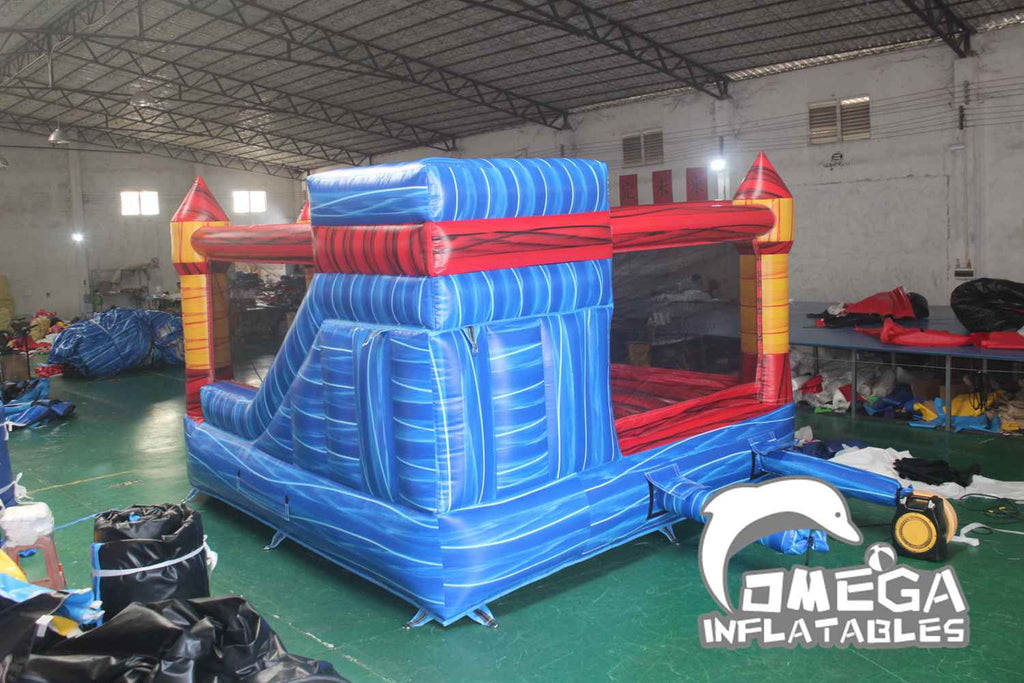 Inflatable Marble Castle Combo