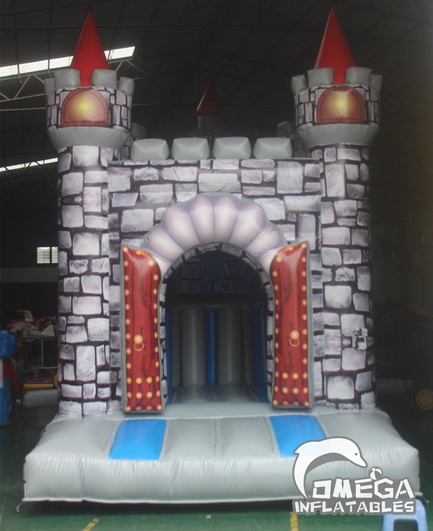 Medieval Inflatable Rides Omega Inflatables Factory - Knight Castle Medieval Obstacle Course