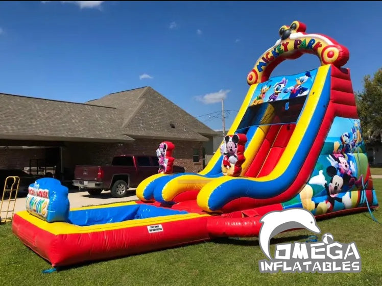 Mickey Mouse Clubhouse Commercial Inflatable Water Slide