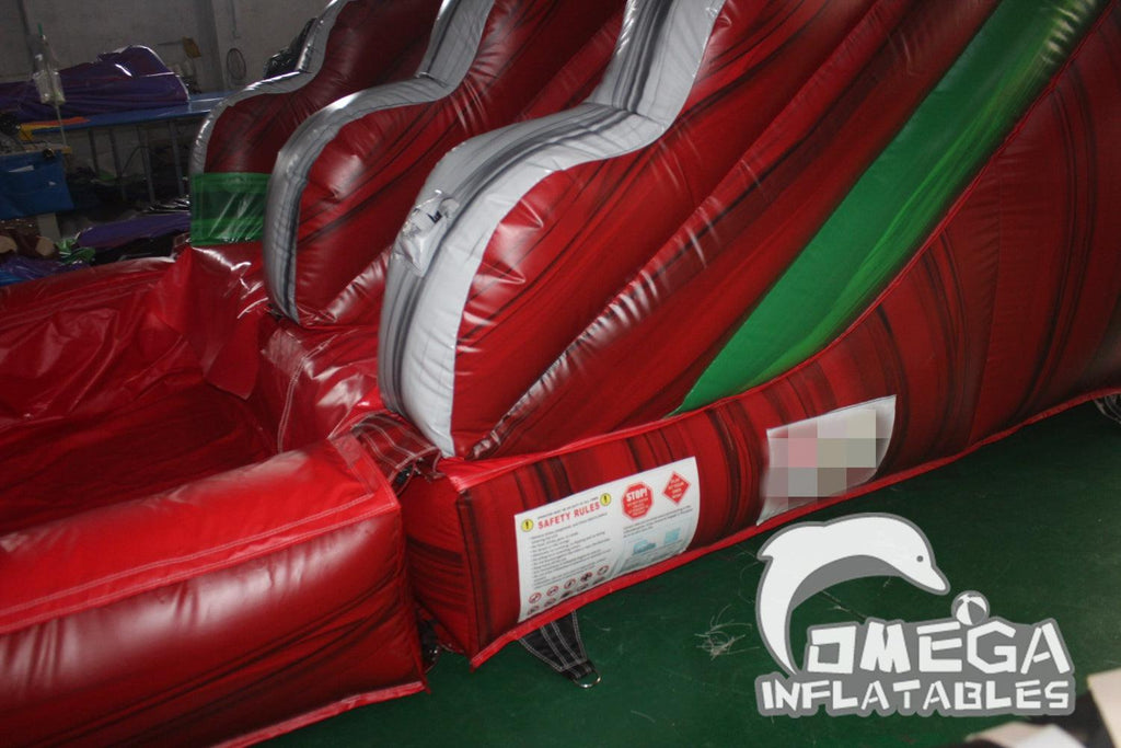 15FT Midnight Inflatable Water Slide To Buy Near Me - Omega Inflatables Factory