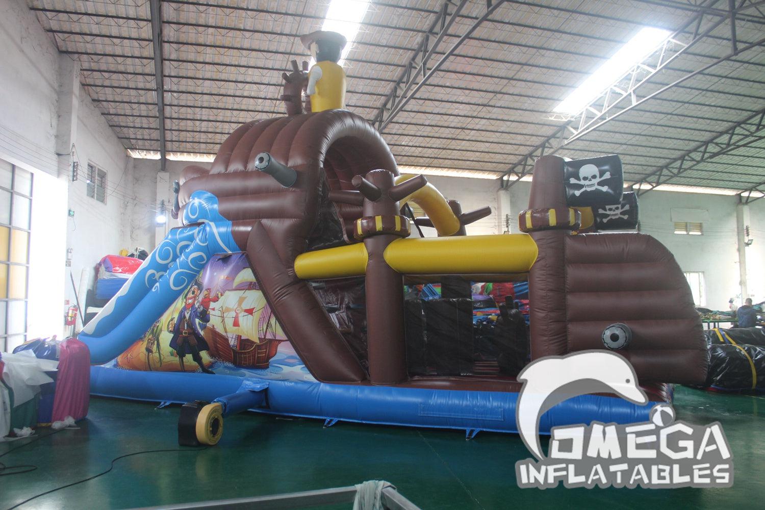Pirate Inflatable Obstacle Course Omega Inflatables Factory - Pirate Ship Inflatable Obstacle Course
