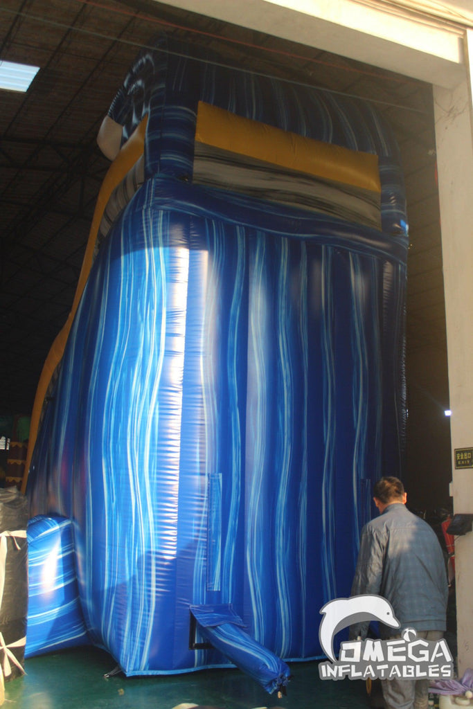 23FT Shark Sighted Inflatable Water Slide - Omega Inflatables Factory