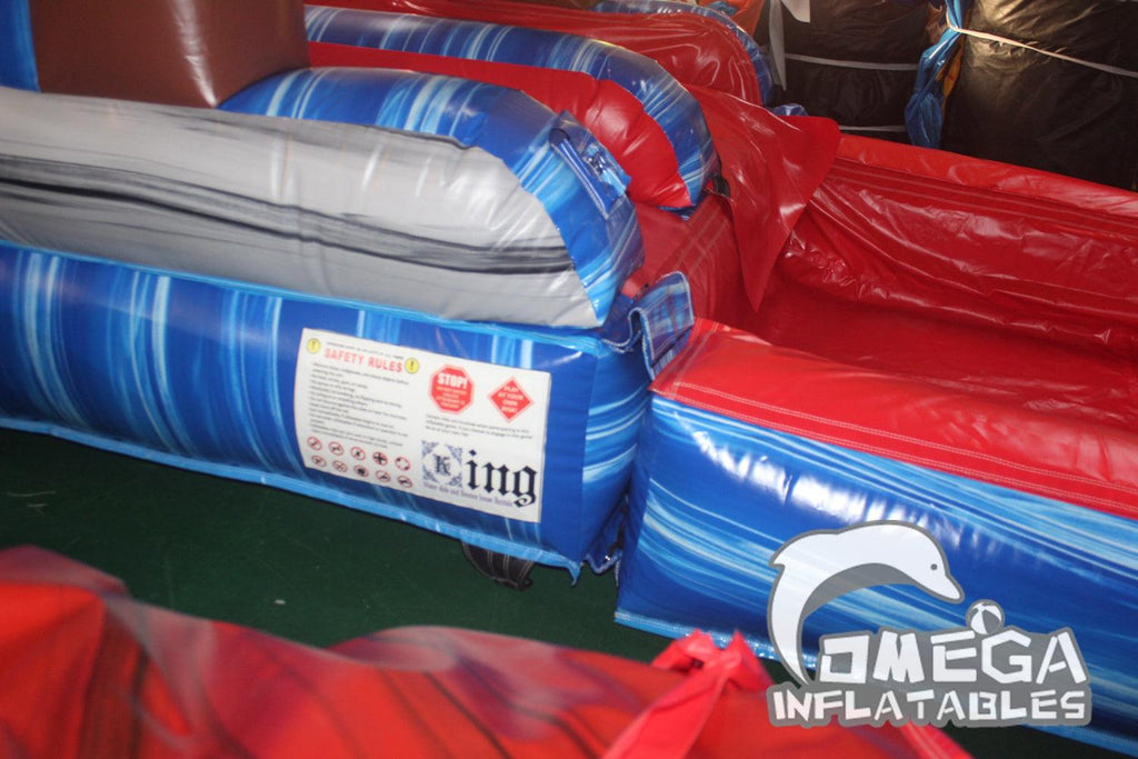 23FT Shark Sighted Inflatable Water Slide - Omega Inflatables Factory