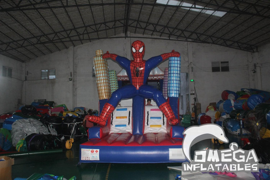 Spider Man Inflatable Obstacle Course - Omega Inflatables Factory