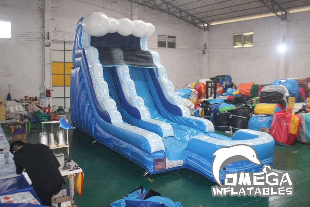 Tidal Wave Racer Inflatable Omega Inflatables Factory - 15FT Commercial Inflatables Tidal Wave ...