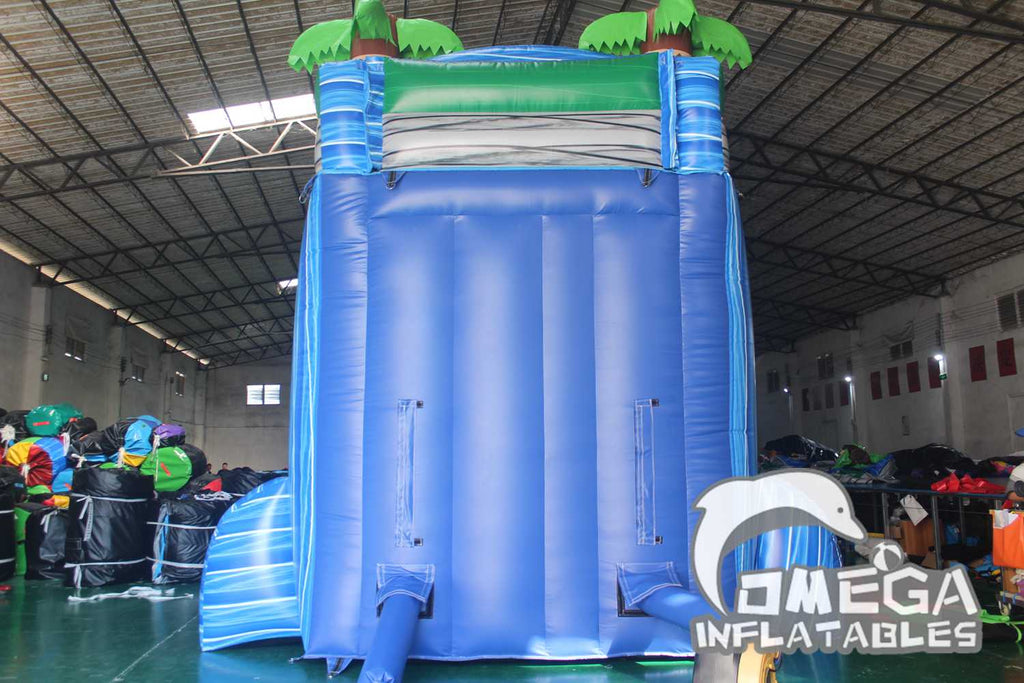 18FT Tropical Marble Wet Dry Inflatable Slide