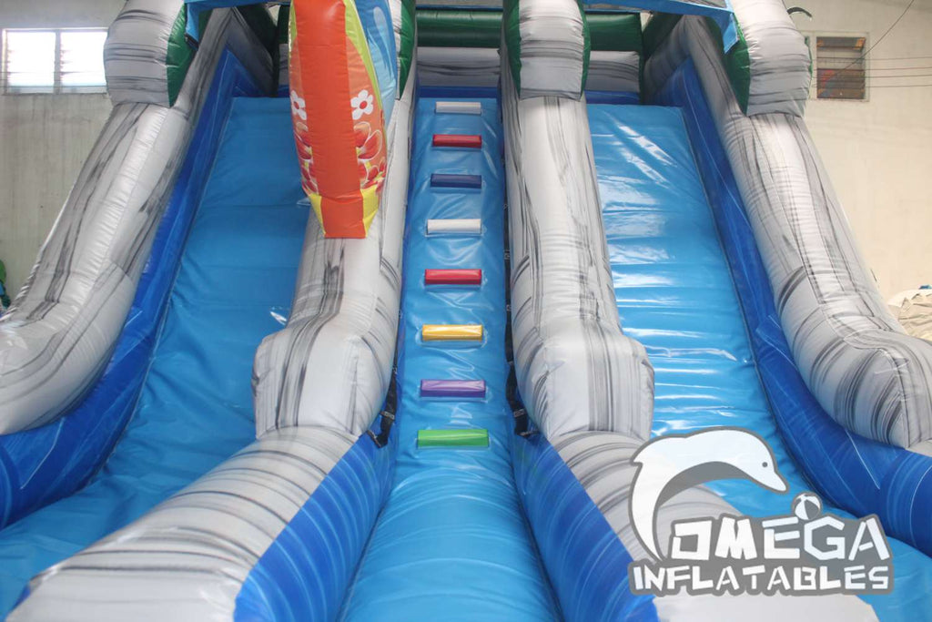 17FT China Inflatable Factory Double Water Slide For Sale