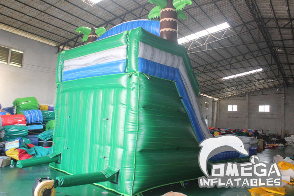 17FT China Inflatable Factory Double Water Slide For Sale