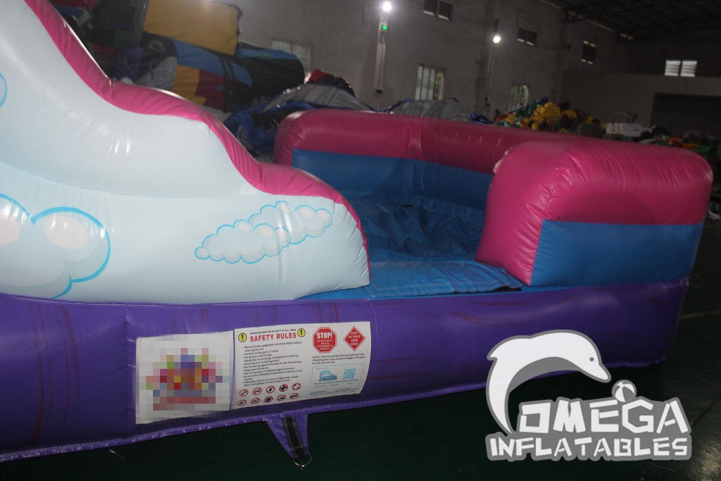 15FT Unicorn Pink Purple Wholesale Commercial Inflatable Water Slides - Omega Inflatables Factory