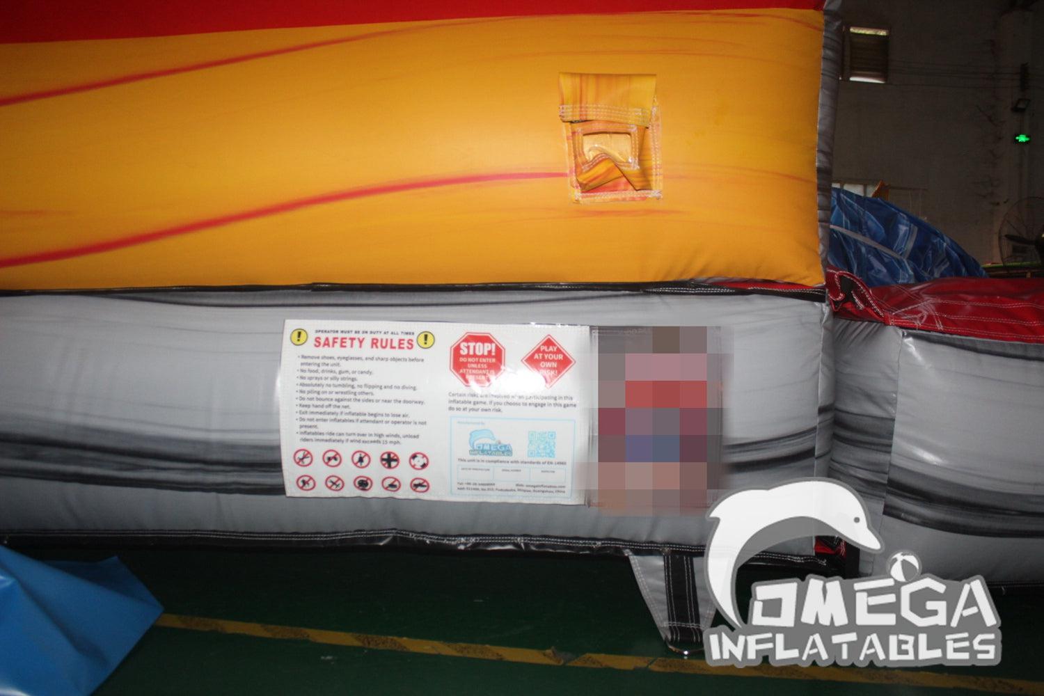 Omega Inflatables Factory - 18ft Volcano Water Slide