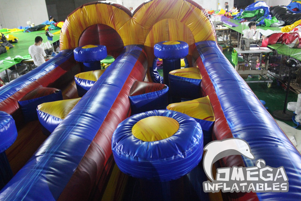 Inflatable Marble Wet Dry Obstacle Course