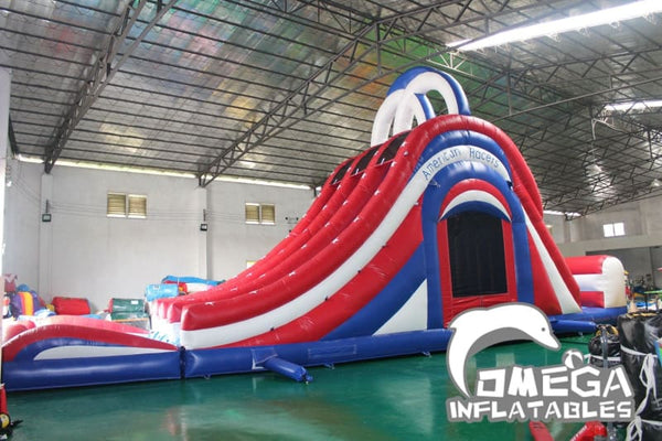 Omega Inflatables Factory - American Racers Water Slide
