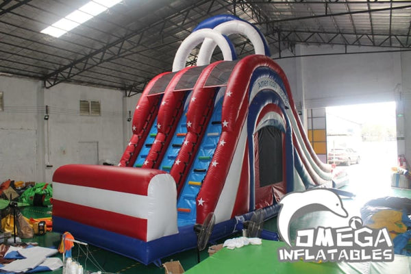 American Slide Inflatable Omega Inflatables Factory - American Racers Water Slide