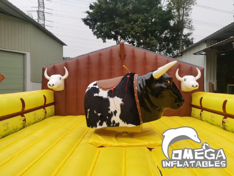 Amusement Park Bull Ride(not include inflatable mattress) - 6.2x3.6x5.5FT (1.9x1.1x1.67M) / 616LB (280KG) / 3.49CBM / Without Blower