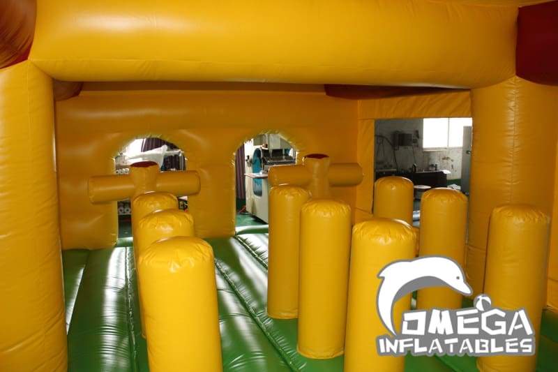 Amusement Park Themed Inflatable Obstacle Course - Omega Inflatables Factory