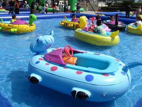 Animals Bumper Boat for Kids - 6x4x1.6FT (1.8x1.2x0.48M) / 73LB (33KG) / 0.25CBM / Without Blower
