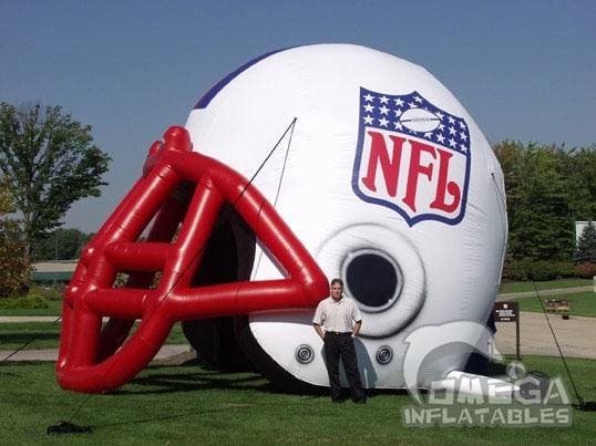 ball stuck in helmet football Omega Inflatables Factory