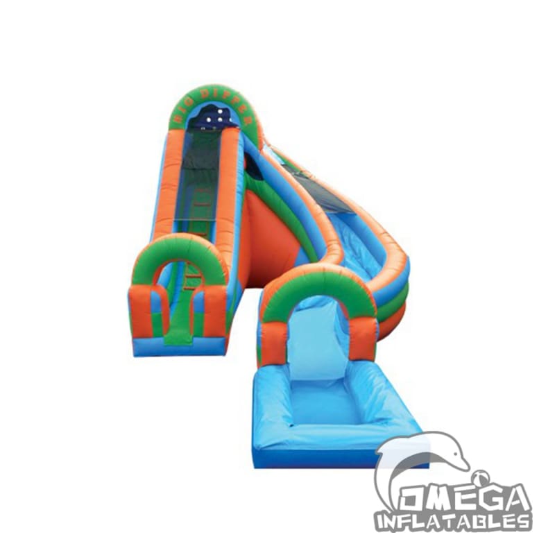 Big Dipper Tropical Water Slide With Pool