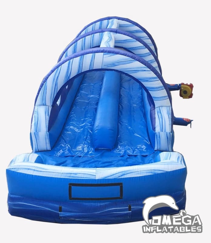 Blue Marble Dual Lane Inflatable Slip N Slide