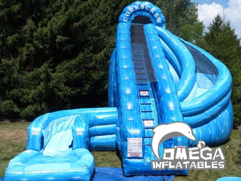Blue Marble Hurricane Inflatable Water Slide