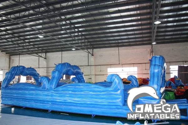Omega Inflatables Factory - Blue Marble Wave Slip N Slide