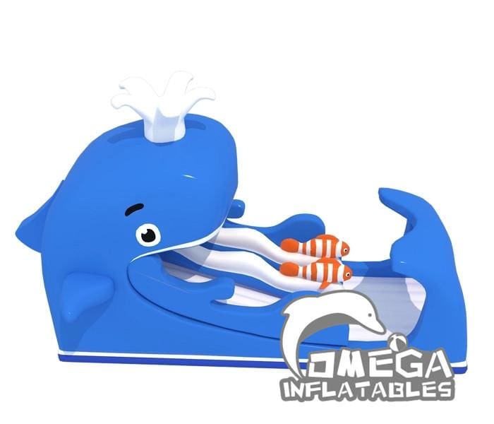 Blue Whale Inflatable Slide