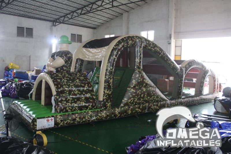 Boot Camp Inflatable Obstacle Course Omega Inflatables Factory - Boot Camp Challenge Obstacle Course