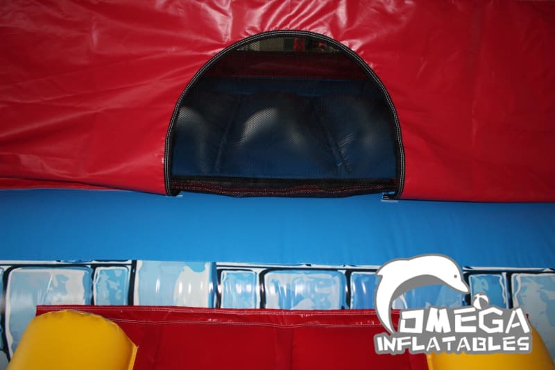 Camelot Castle Blue Bounce House 1