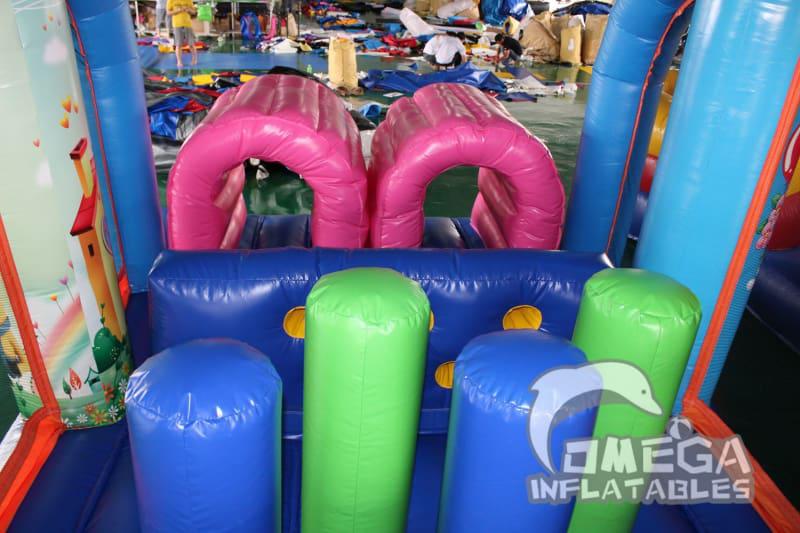 Cartoon Characters Inflatable Obstacle Course