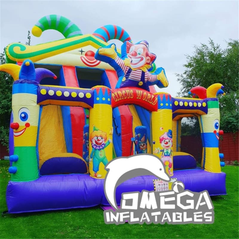 Circus Inflatable Dual Lane Slide