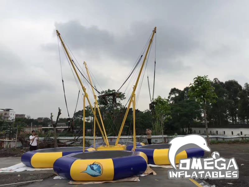 Commercial 4 Persons Inflatable Bungee Trampoline