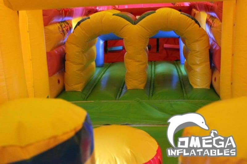 Amusement Park Themed Inflatable Obstacle Course (Two Sections) - Omega Inflatables Factory