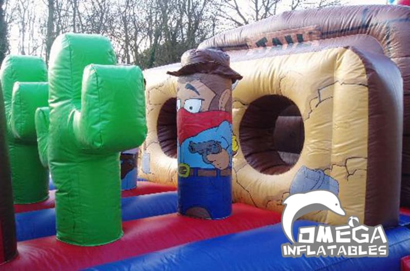 Cowboy Adventure Inflatables Obstacle