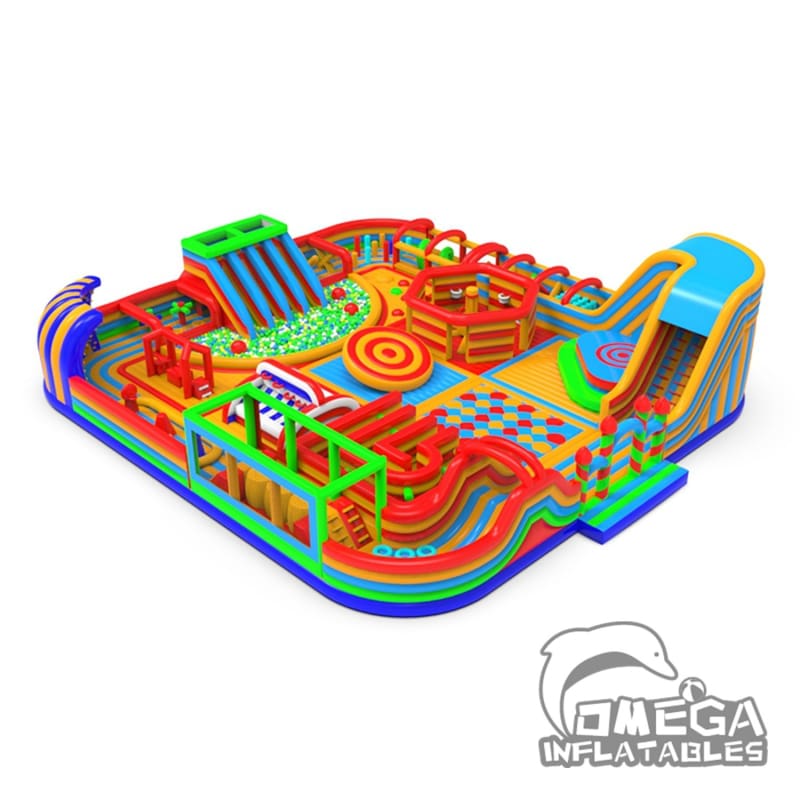 Custom Rainbow Inflatable Park
