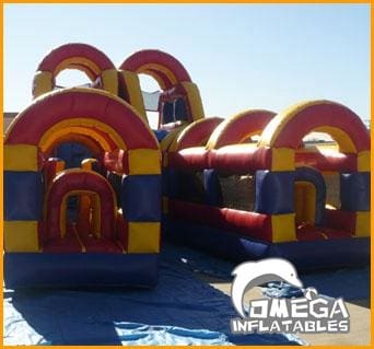 Double Slide Obstacle Course