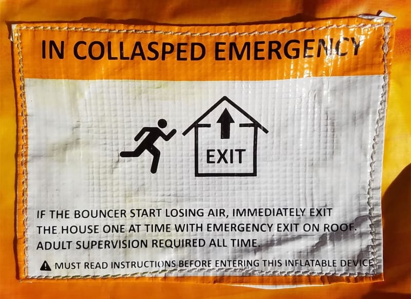 Fire Exit Inflatibles Omega Inflatables Factory - Emergency Exit / Escape Opening