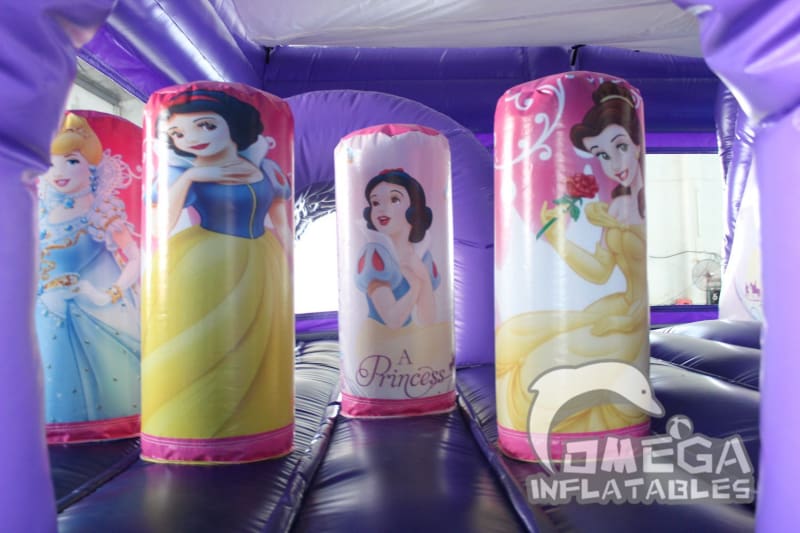 Fancy Princess Bouncy Castle with Slide