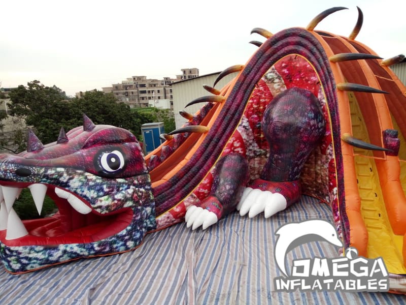 Ferocious Dinosaur Slide - Omega Inflatables