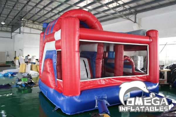 Omega Inflatables Factory - Fire Truck Inflatable Combo