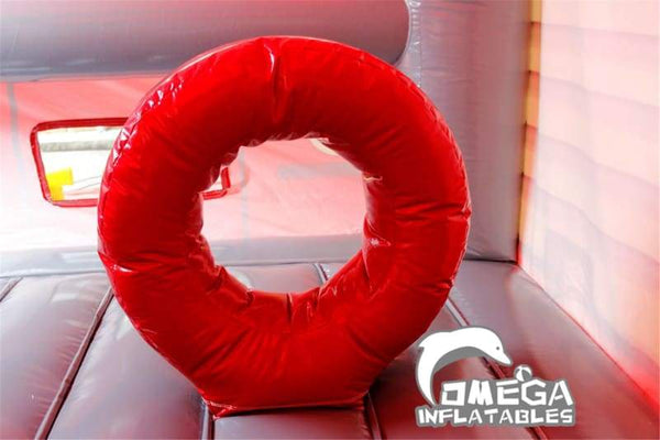 Omega Inflatables Factory - Fire Truck Inflatable Slide Commercial ...
