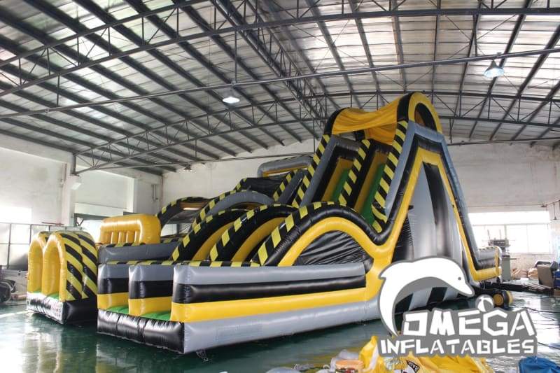 Giant Atomic Rush Inflatable Obstacle Course - Omega Inflatables