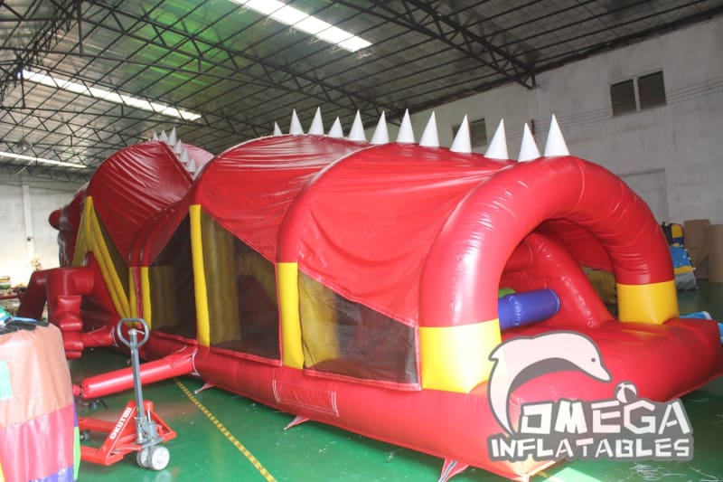 Omega Inflatables Factory - Giant Lizard Obstacle Course