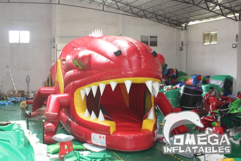 Omega Inflatables Factory - Giant Lizard Obstacle Course