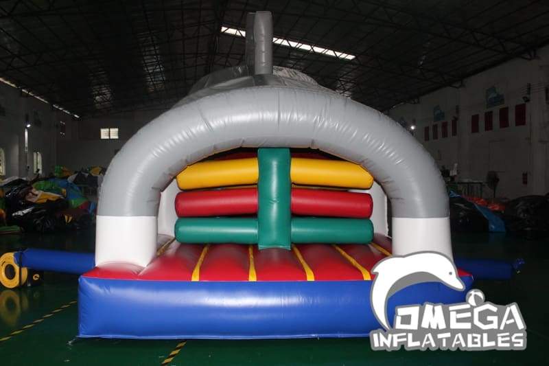 Giant Shark Inflatable Obstacle Course - Omega Inflatables