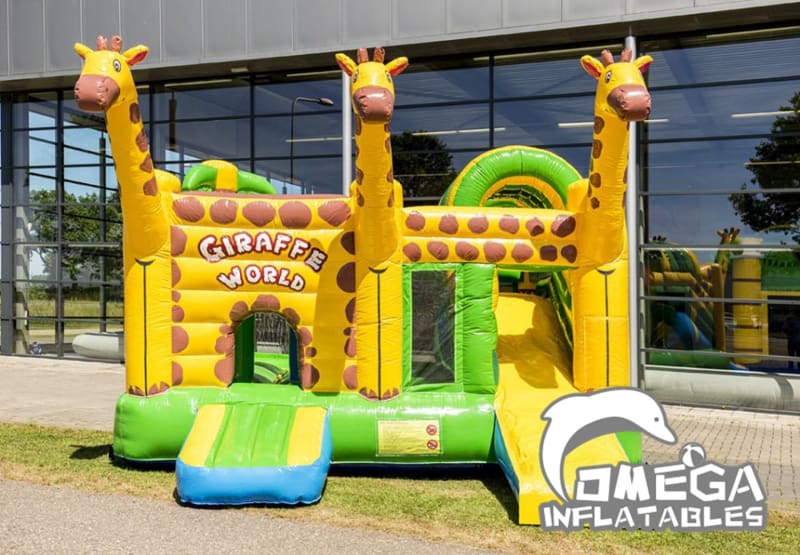 Giraffe inflatables combo jumper