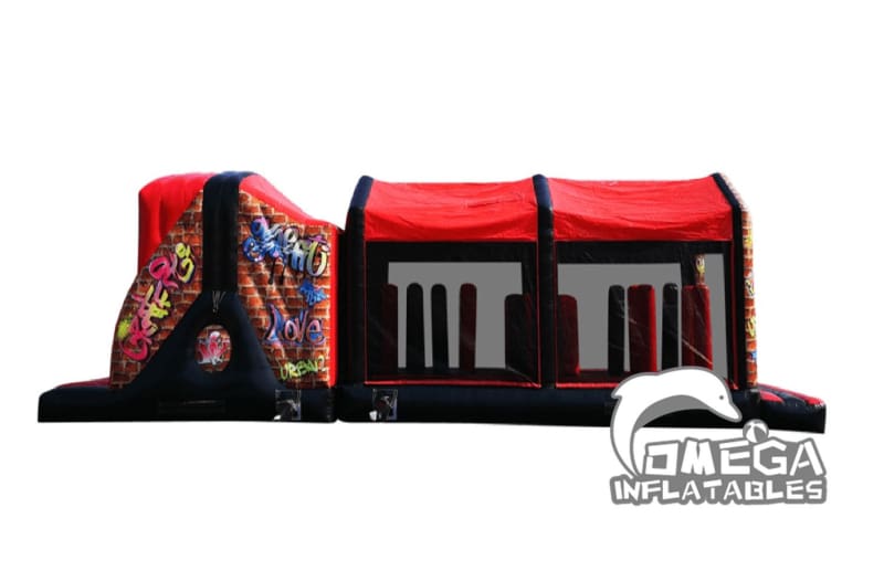 Graffiti Themed Inflatable Obstacle Course