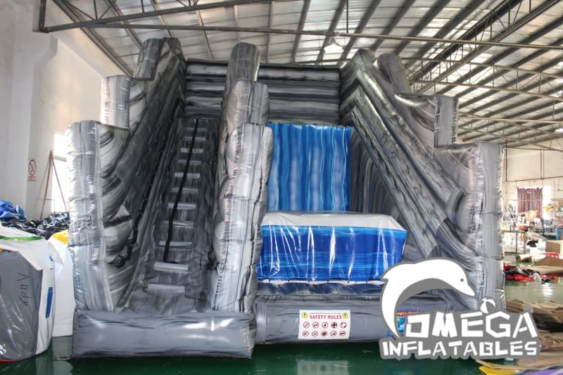 Grey Marble Inflatable Cliff Jump - Omega Inflatables